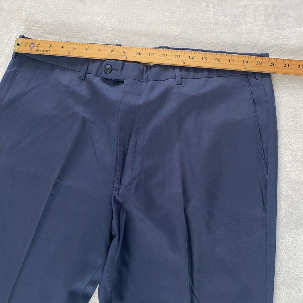 JB Britches Wool Blended Men's Dress Navy Pants Size 40 - Picture 8 of 10